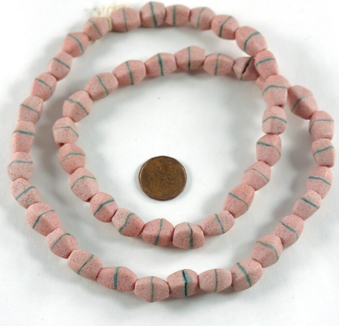 Pink Sandcast Beads - Image 3