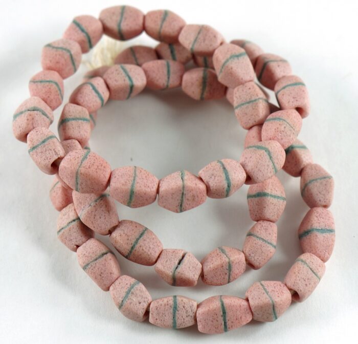 Pink Sandcast Beads