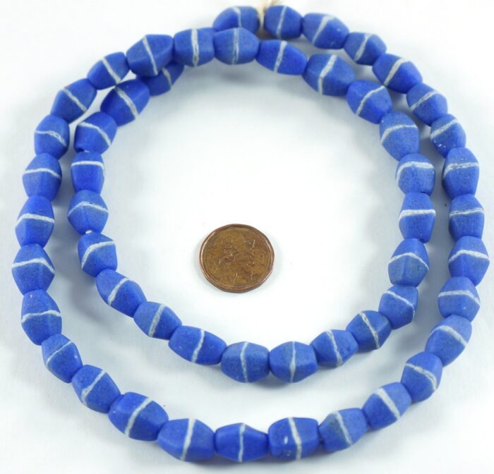 Royal Blue Sandcast Beads - Image 4