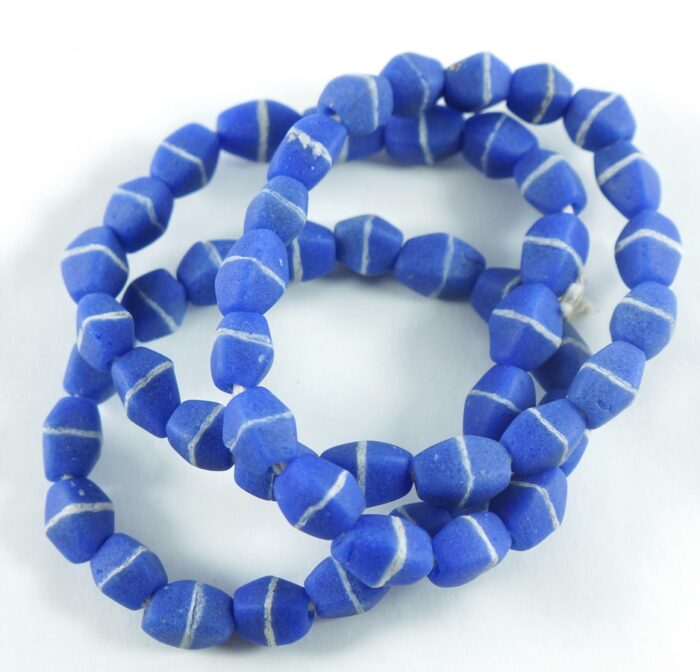 Royal Blue Sandcast Beads