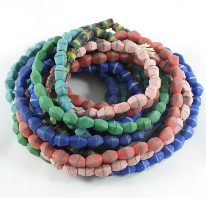 Royal Blue Sandcast Beads - Image 5