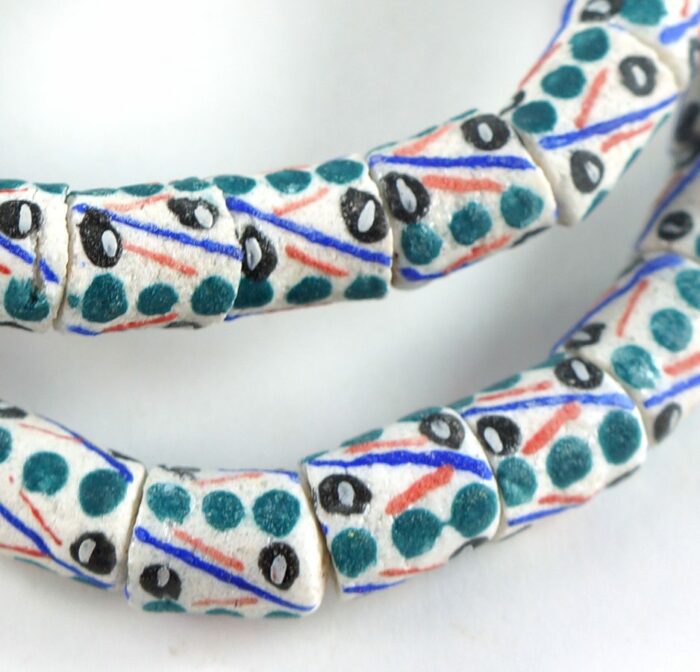 Handpainted Recycled Glass Beads - Image 2