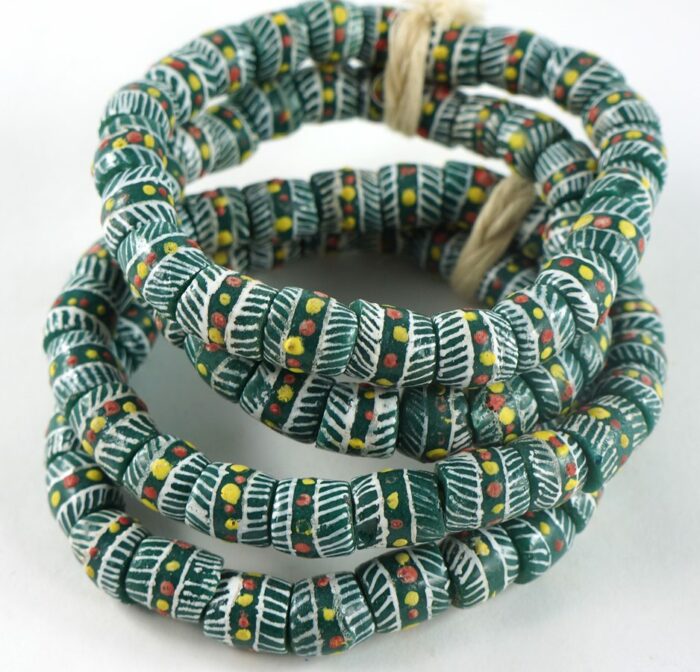 Handpainted Recycled Glass Beads