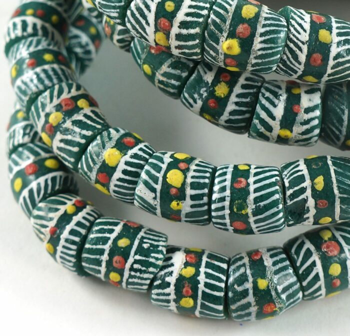 Handpainted Recycled Glass Beads - Image 2