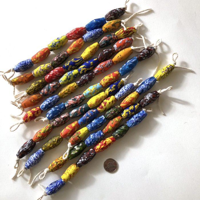 Recycled Glass Beads Rainbow Collection