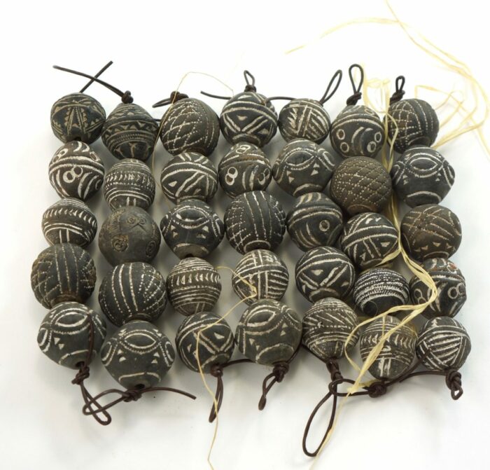 Mali Clay Spindle Beads - Image 3