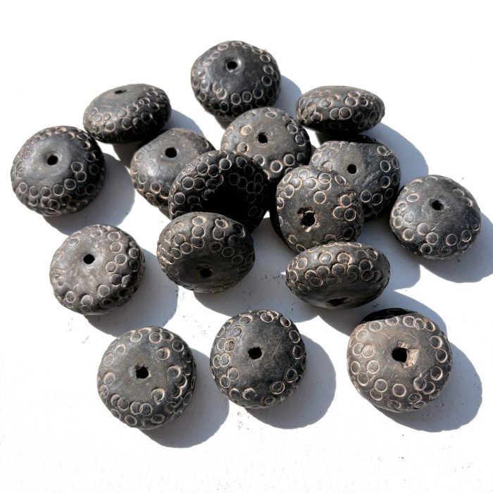 Large Disk Mali Clay Bead