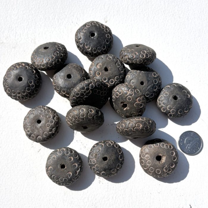 Large Disk Mali Clay Bead