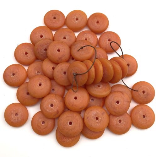 Single African Amber Beads