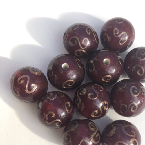 Red Vintage Glass Beads