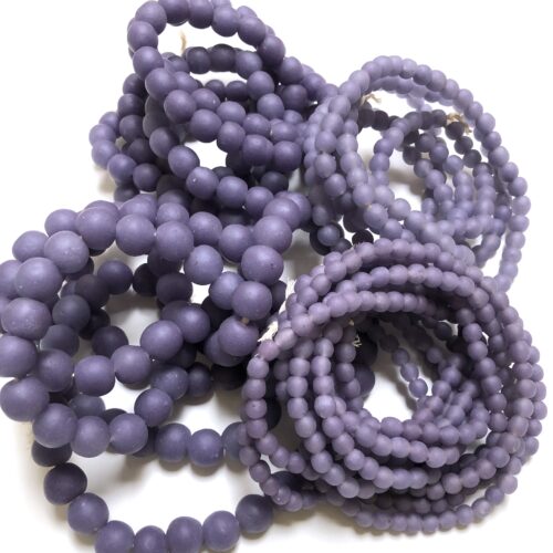 Polished Pastel Recycled Glass Beads