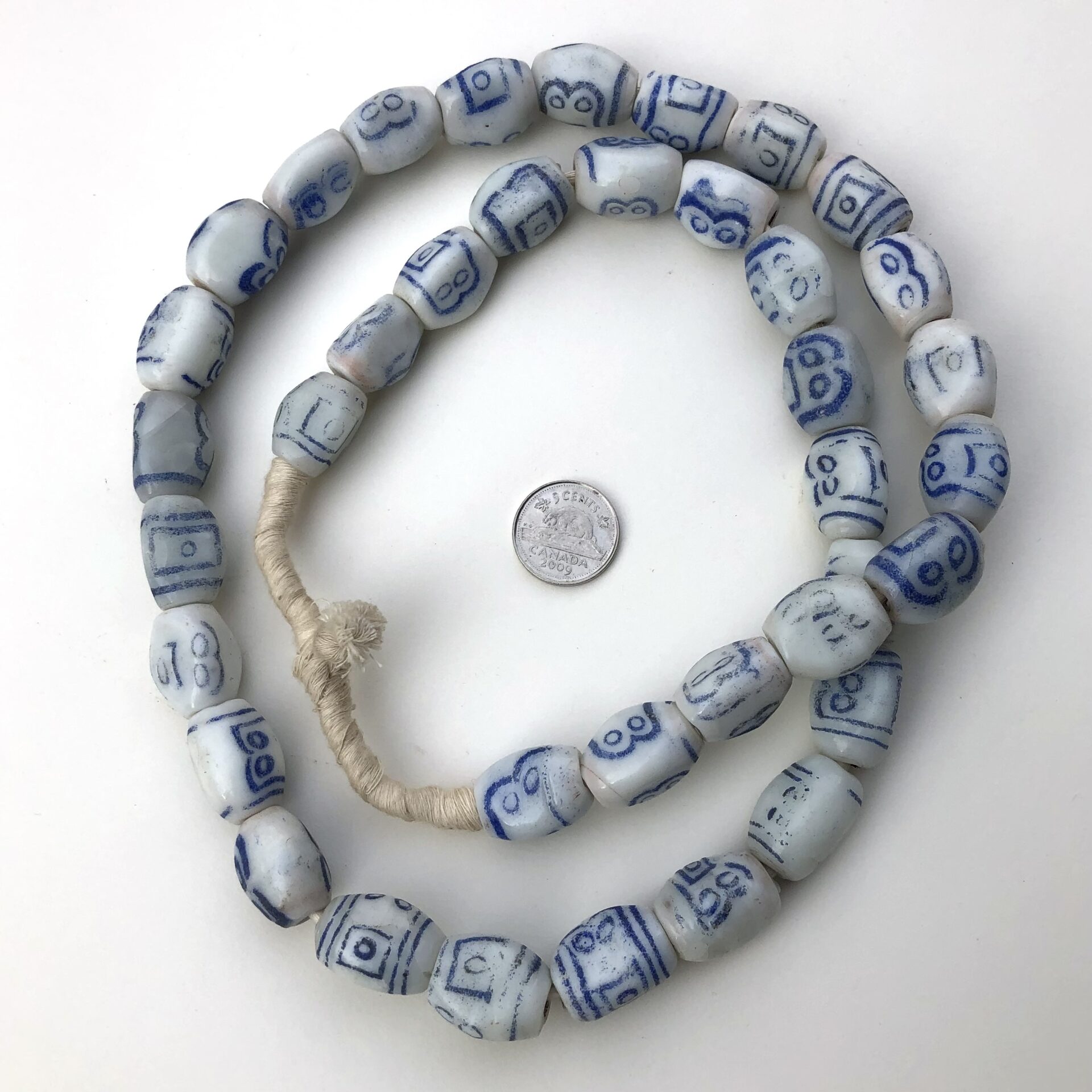 Delph Blue Porcelain Beads