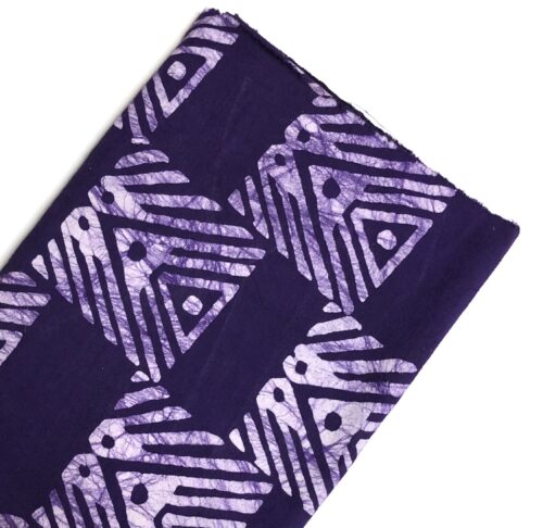 Purple Batik Cloth from Ghana