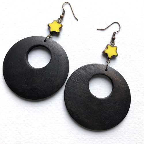 Wooden Hoops Earrings