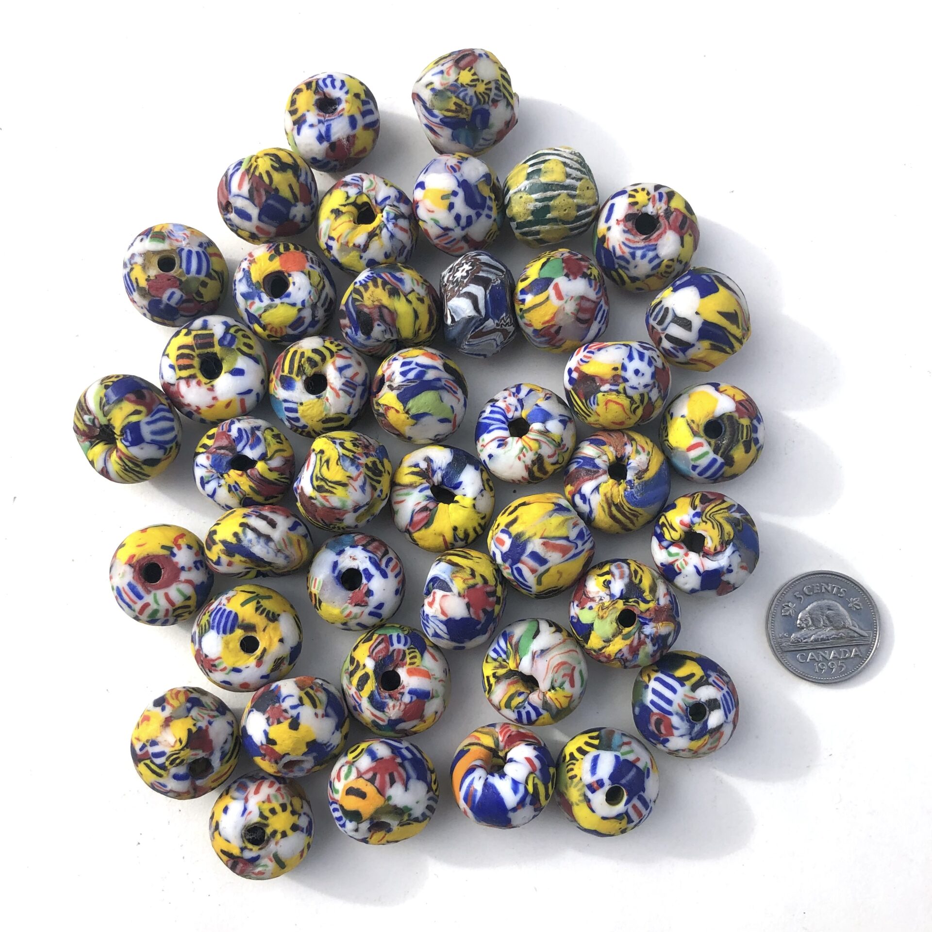 Fused Recycled Glass Beads