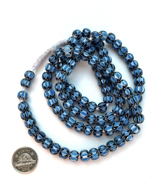 Blue chevron Beads