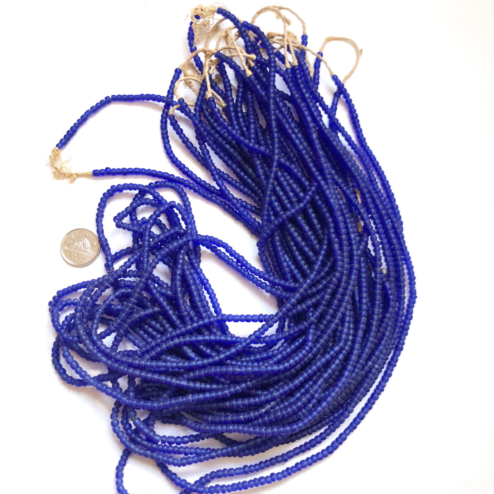 Translucent Royal Blue Small Glass Beads