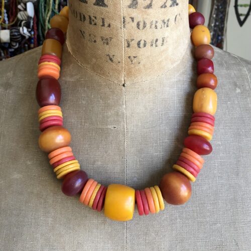 African Amber Necklace + Bracelet