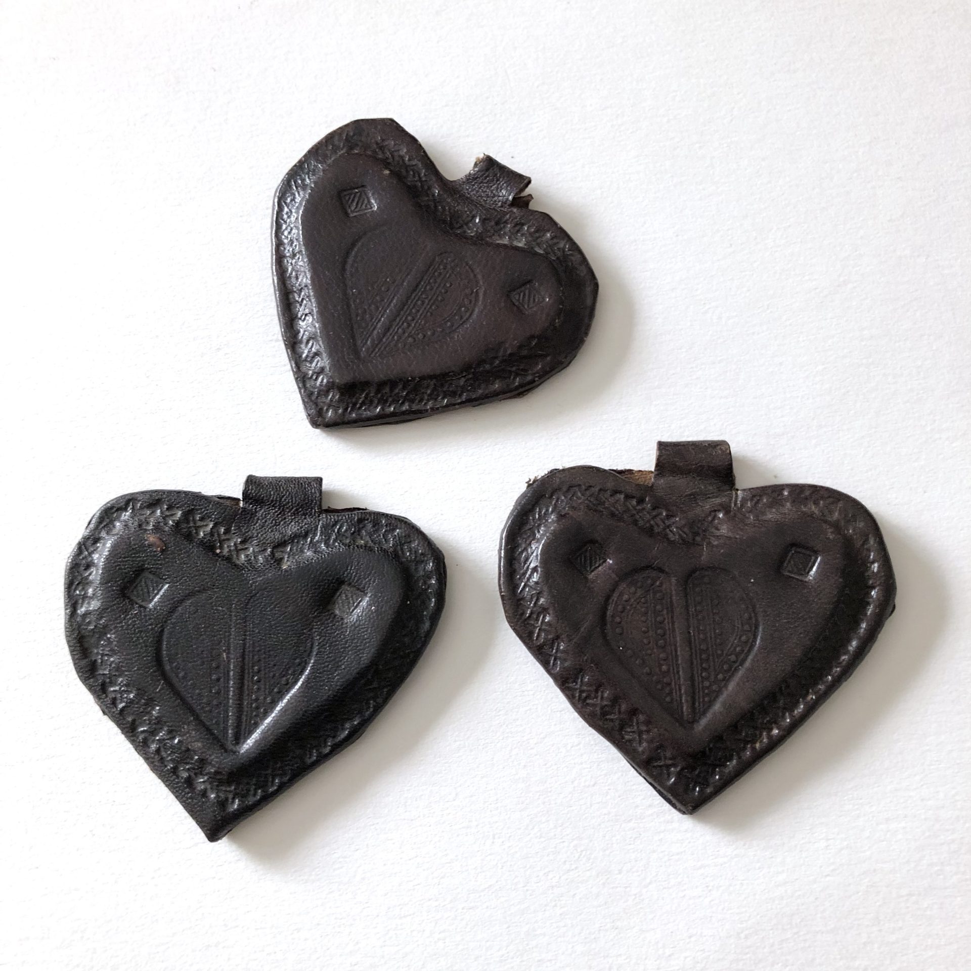 Leather Heart Pendant