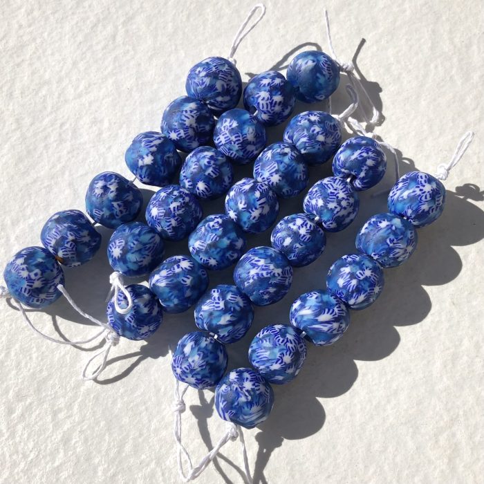 Size 6 Fused Recycled Glass Beads