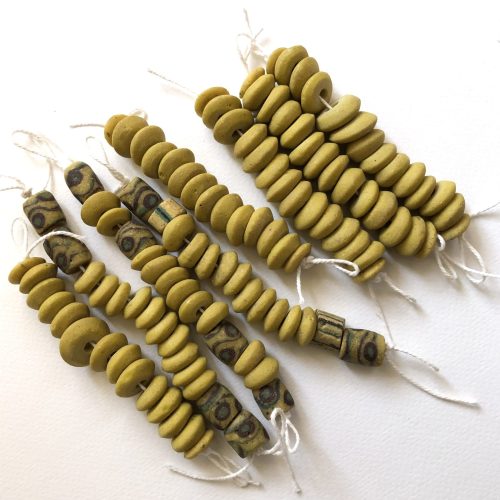 Yellow Heritage Glass Beads