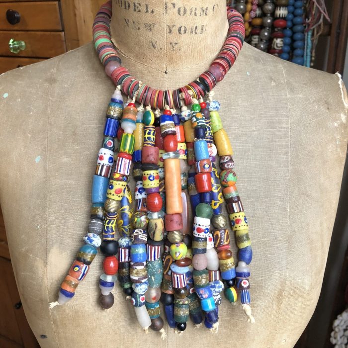 African Bead Soup Neckace