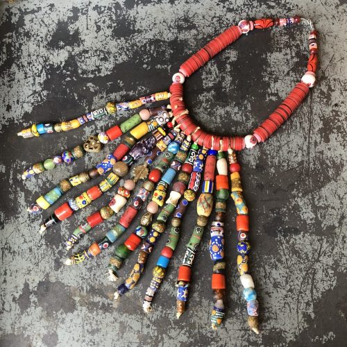 African Bead Soup Neckace