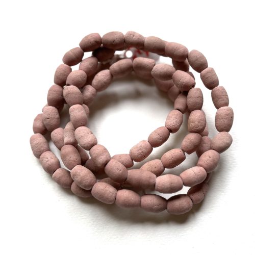 Pink Opaque Recycled Glass Beads