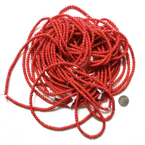 Red Whiteheart Beads 6mm