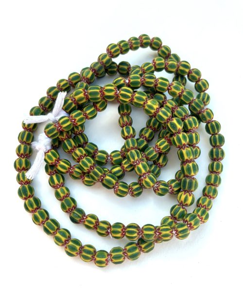 Green Chervron Beads