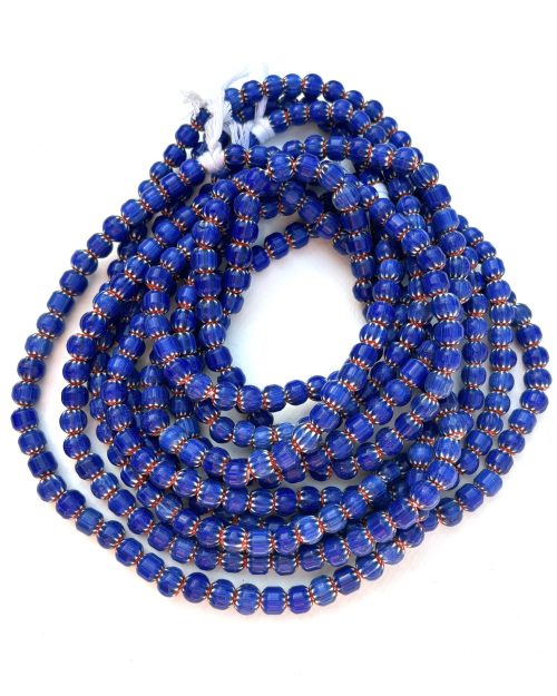 Royal Blue Chevron Beads