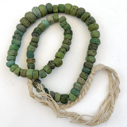 Green Hebron Glass Beads