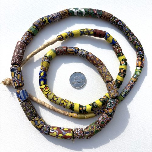 Antique African Venetian Millefiori Trade Beads