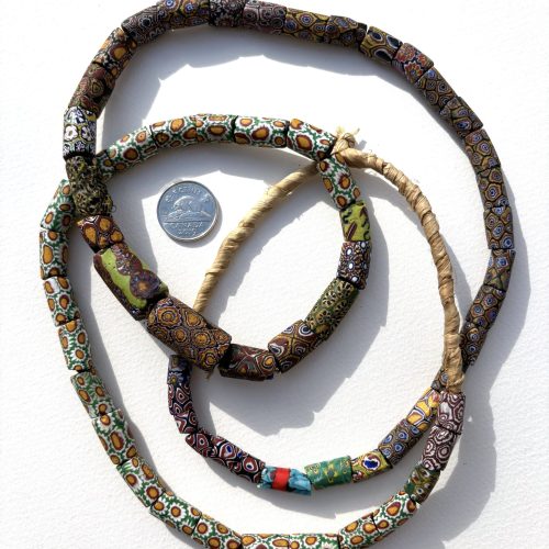 Antique African Venetian Millefiori Trade Beads