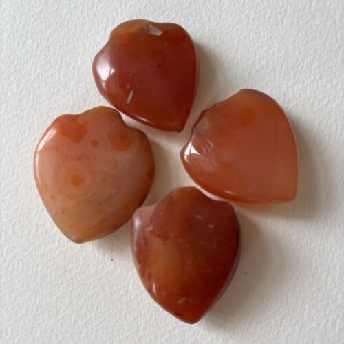 Medium Shield Pendant Carnelian Beads