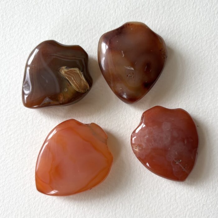 Medium Shield Pendant Carnelian Beads