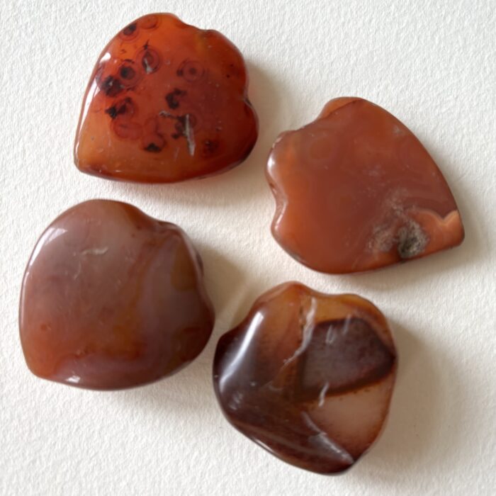 Medium Shield Pendant Carnelian Beads