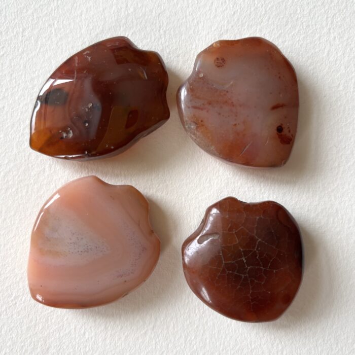 Medium Shield Pendant Carnelian Beads