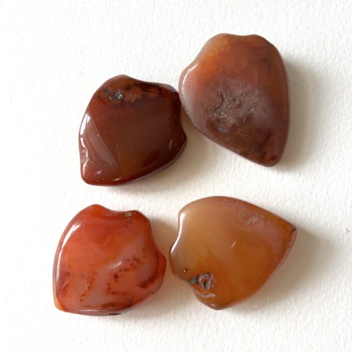 Small Shield Pendant Carnelian Beads