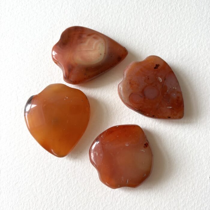 Small Shield Pendant Carnelian Beads