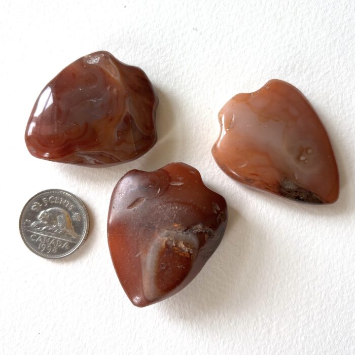 Large Agate Shield Pendants